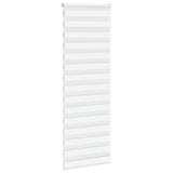 VidaXL Zebra-Rollo 90x230 cm Stoffbreite 85,9 cm Polyester weiß