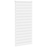 VidaXL Zebra-Rollo 105x230 cm Stoffbreite 100,9 cm Polyester weiß