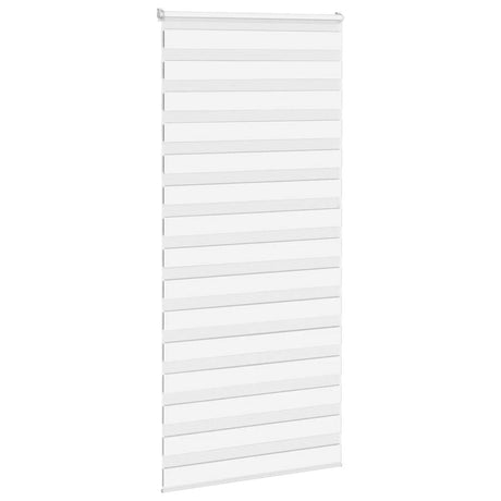 VidaXL Zebra-Rollo 105x230 cm Stoffbreite 100,9 cm Polyester weiß