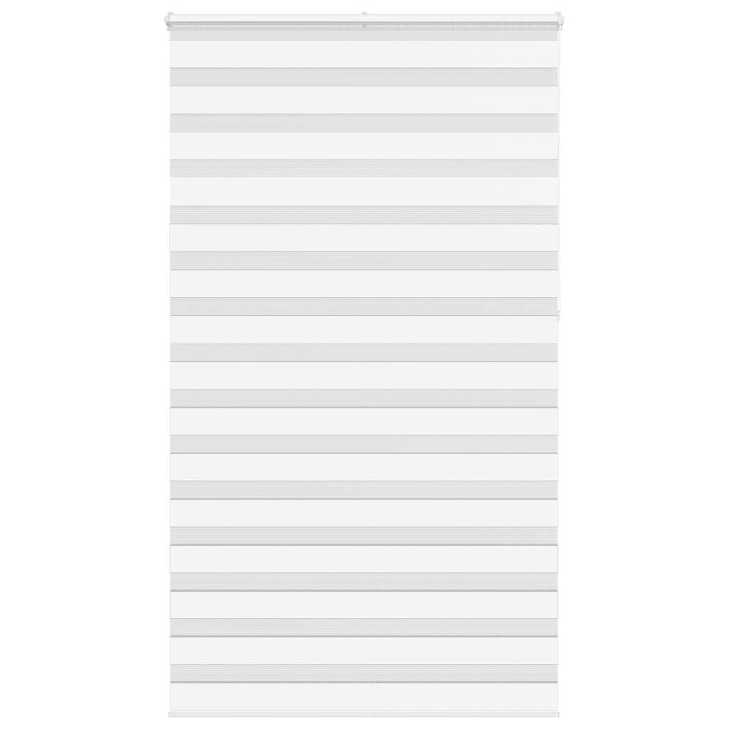 VidaXL Zebra-Rollo 130x230 cm Stoffbreite 125,9 cm Polyester weiß