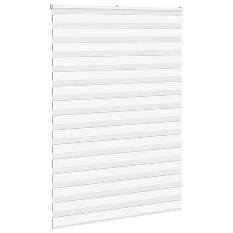 VidaXL Zebra-Rollo 155x230 cm Stoffbreite 150,9 cm Polyester weiß
