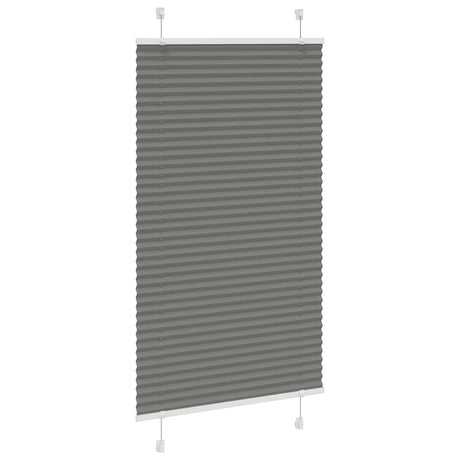 Vidaxx Plissee-Rollo 75x100 cm Stoffbreite 74,4 cm Anthrazit