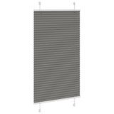 Vidaxx Plissee-Rollo 80x100 cm Stoffbreite 79,4 cm Anthrazit