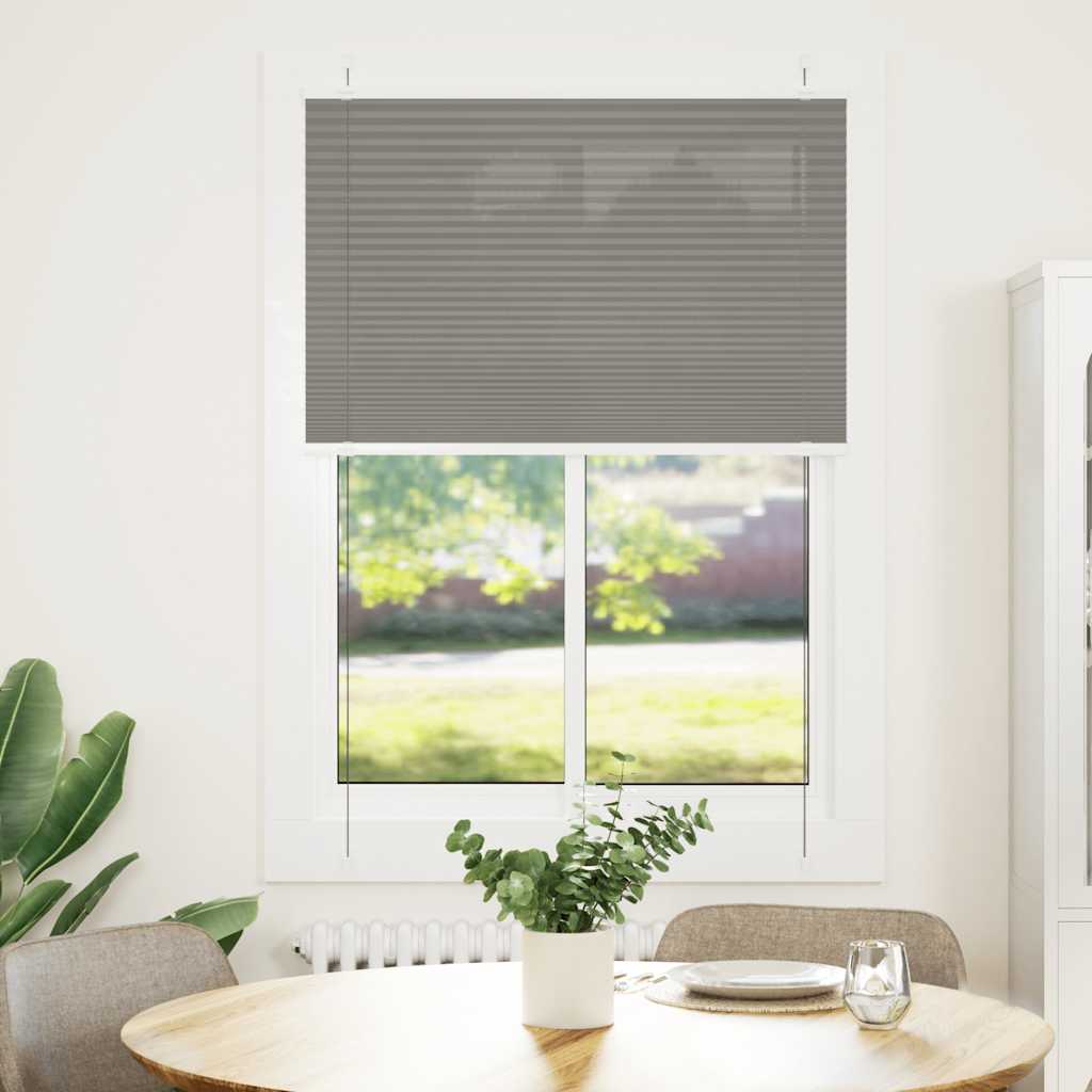 Vidaxx Plissee-Rollo 85x100 cm Stoffbreite 84,4 cm Anthrazit