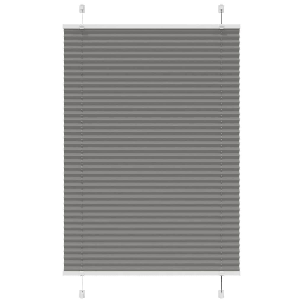 Vidaxx Plissee-Rollo 95x100 cm Stoffbreite 94,4 cm Anthrazit