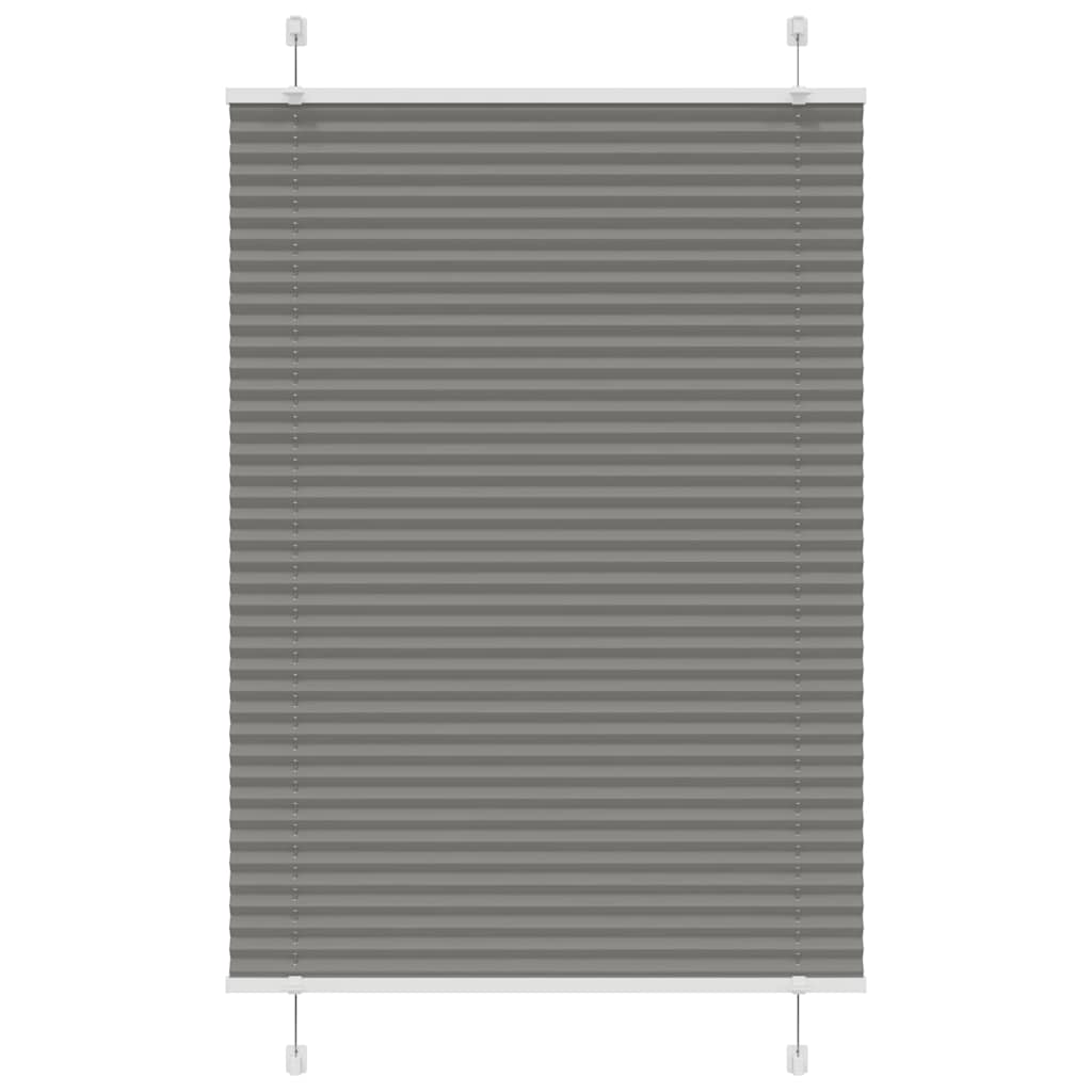 Vidaxx Plissee-Rollo 100x100 cm Stoffbreite 99,4 cm Anthrazit