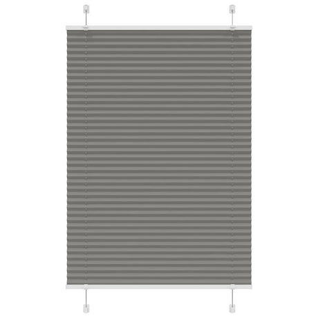 Vidaxx Plissee-Rollo 100x100 cm Stoffbreite 99,4 cm Anthrazit