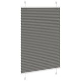 Vidaxx Plissee-Rollo 100x100 cm Stoffbreite 99,4 cm Anthrazit