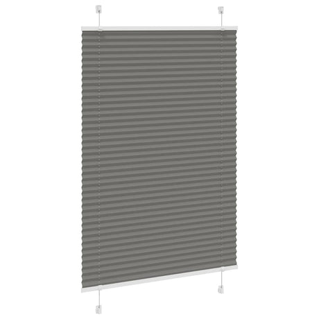 Vidaxx Plissee-Rollo 100x100 cm Stoffbreite 99,4 cm Anthrazit