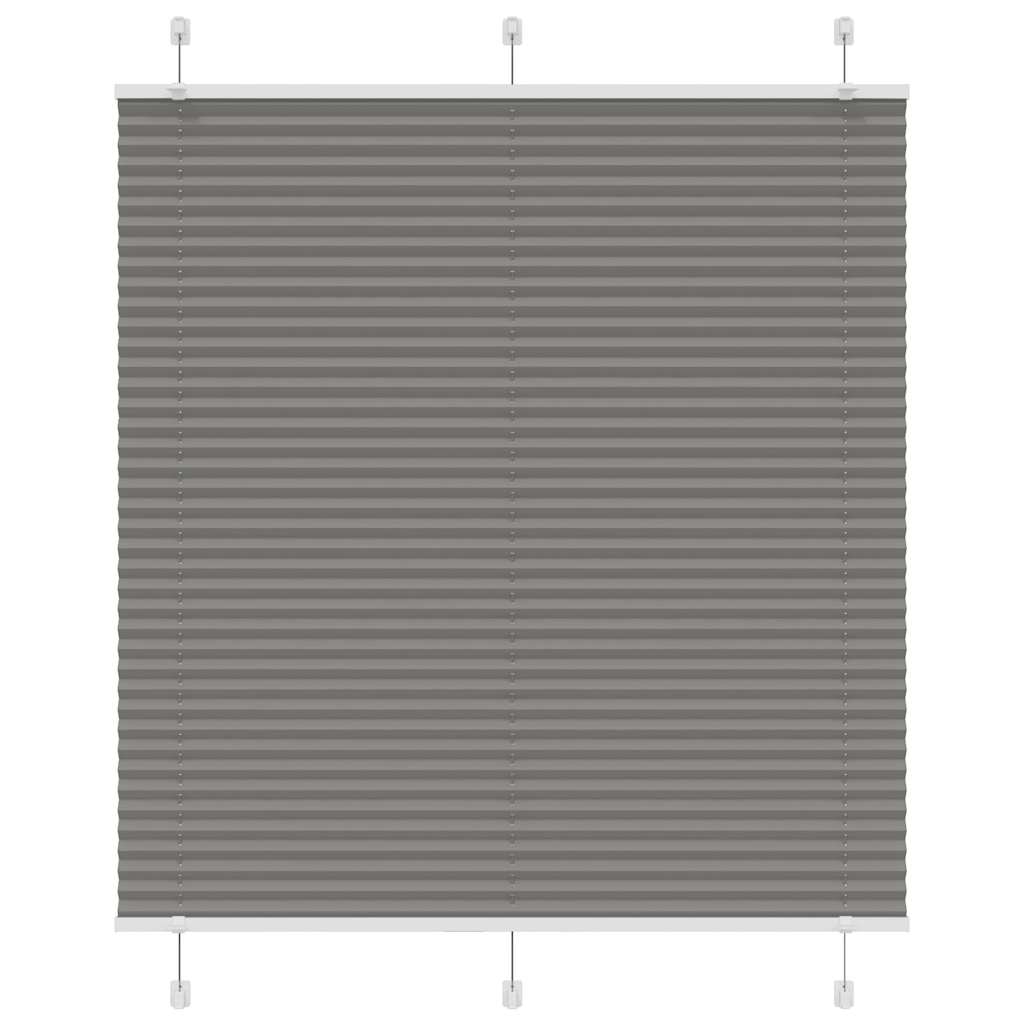 Vidaxx Plissee-Rollo 115x100 cm Stoffbreite 114,4 cm Anthrazit