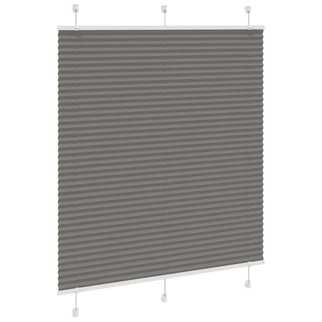 Vidaxx Plissee-Rollo 115x100 cm Stoffbreite 114,4 cm Anthrazit