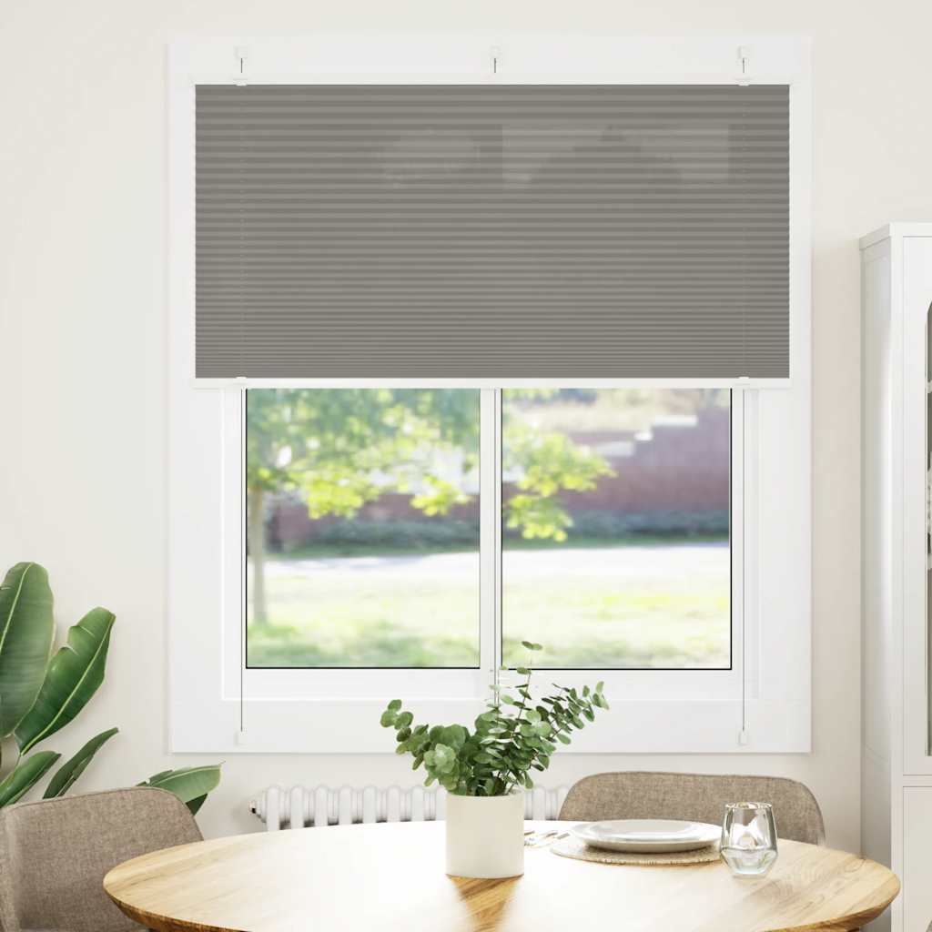 Vidaxx Plissee-Rollo 120x100 cm Stoffbreite 119,4 cm Anthrazit