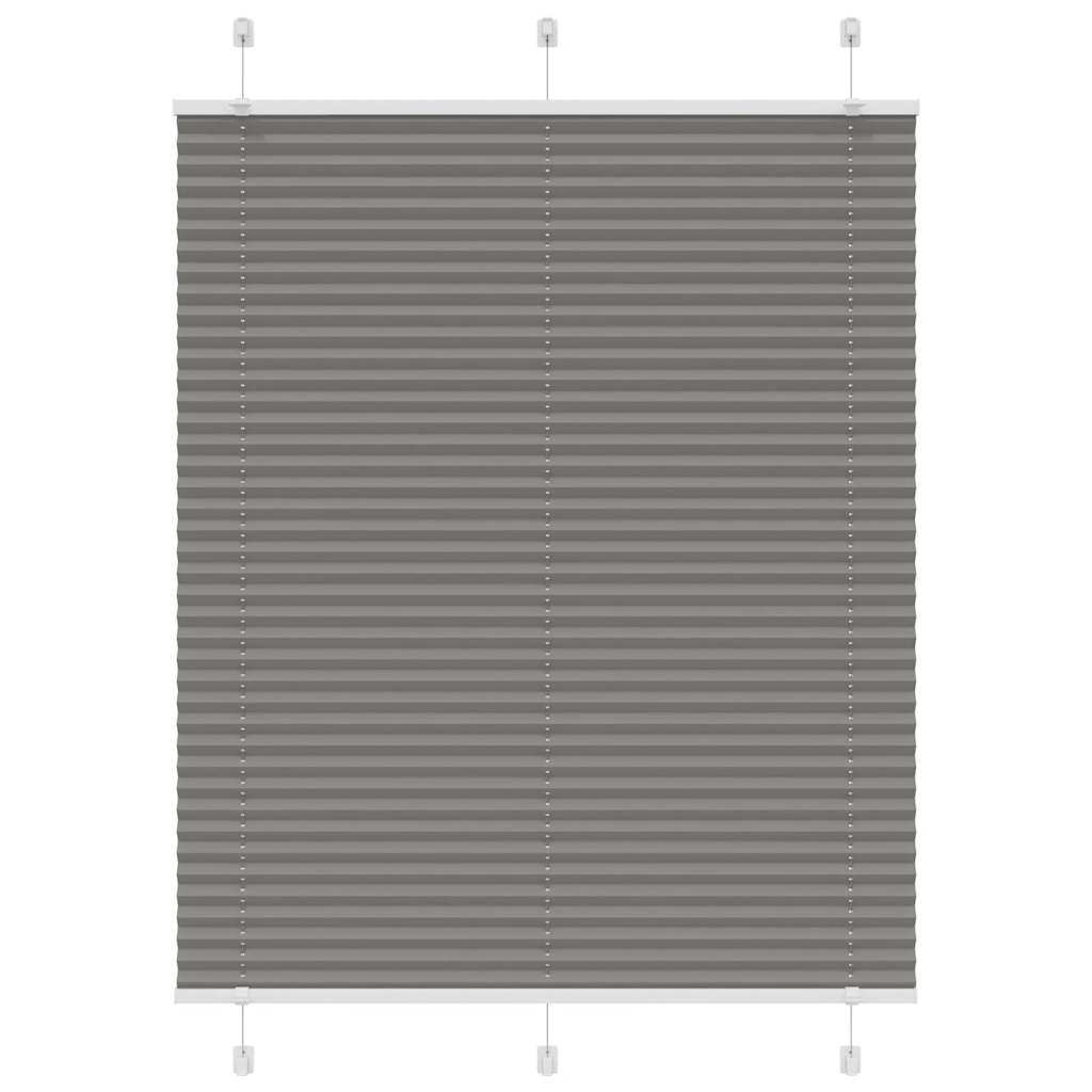 Vidaxl plissé rolgordijn 105x150 cm stofbreedte 104,4 cm antraciet