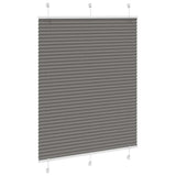 Vidaxl plissé rolgordijn 105x150 cm stofbreedte 104,4 cm antraciet