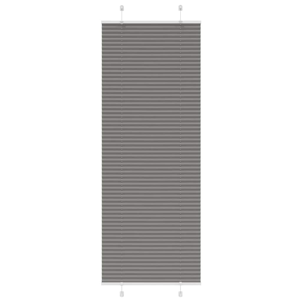 Vidaxl plissé rolgordijn 75x200 cm stofbreedte 74,4 cm antraciet