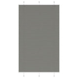 Vidaxl plissé rolgordijn 120x200 cm stofbreedte 119,4 cm antraciet