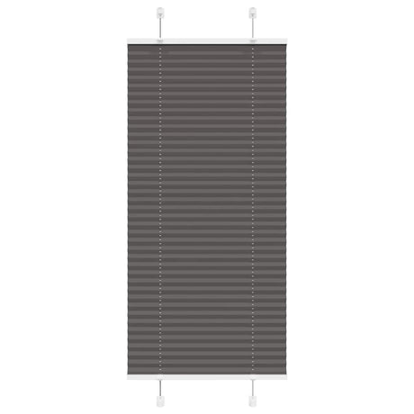 Vidaxl plissé rolgordijn 65x100 cm stofbreedte 64,4 cm polyester zwart