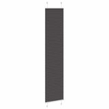 Vidaxl plissé rolgordijn 40x200 cm stofbreedte 39,4 cm polyester zwart