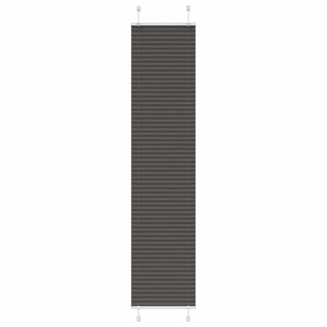 Vidaxl plissé rolgordijn 50x200 cm stofbreedte 49,4 cm polyester zwart
