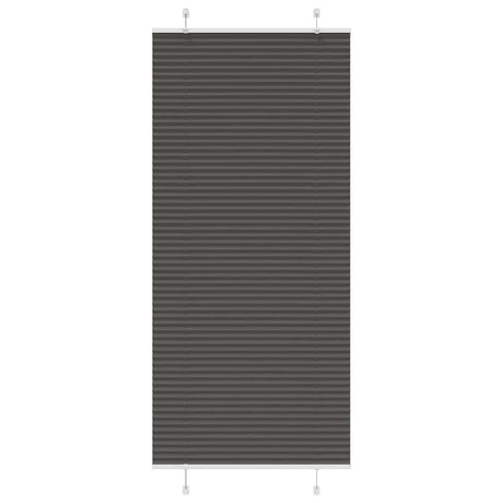 Vidaxl plissé rolgordijn 85x200 cm stofbreedte 84,4 cm polyester zwart