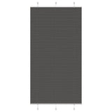 Vidaxl plissé rolgordijn 105x200cm stofbreedte 104,4cm polyester zwart