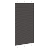 Vidaxl plissé rolgordijn 105x200cm stofbreedte 104,4cm polyester zwart