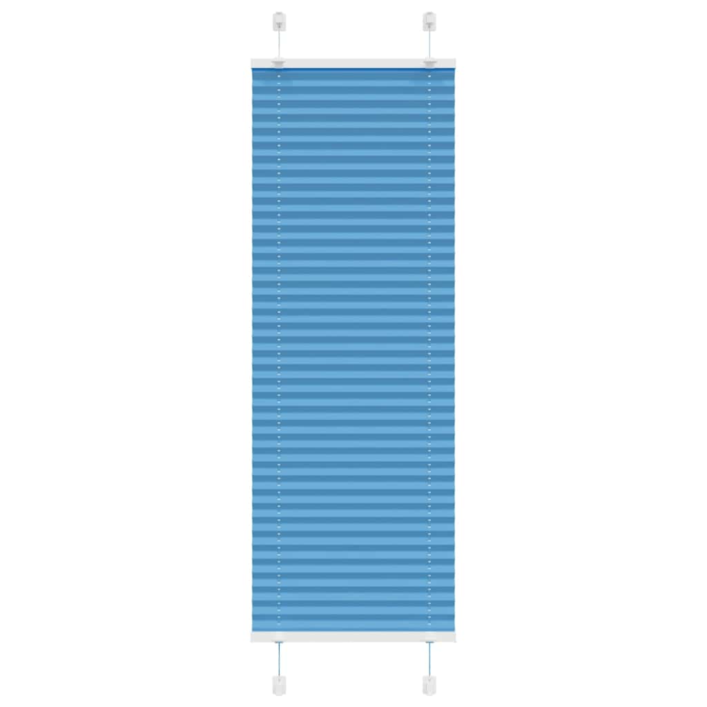 Vidaxl plissé rolgordijn 50x100 cm stofbreedte 49,4 cm polyester blauw