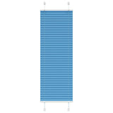 Vidaxl plissé rolgordijn 50x100 cm stofbreedte 49,4 cm polyester blauw