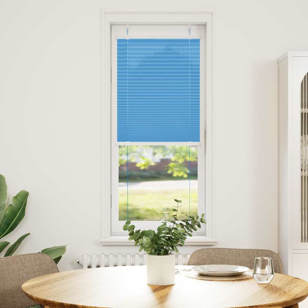 Vidaxl plissé rolgordijn 50x100 cm stofbreedte 49,4 cm polyester blauw