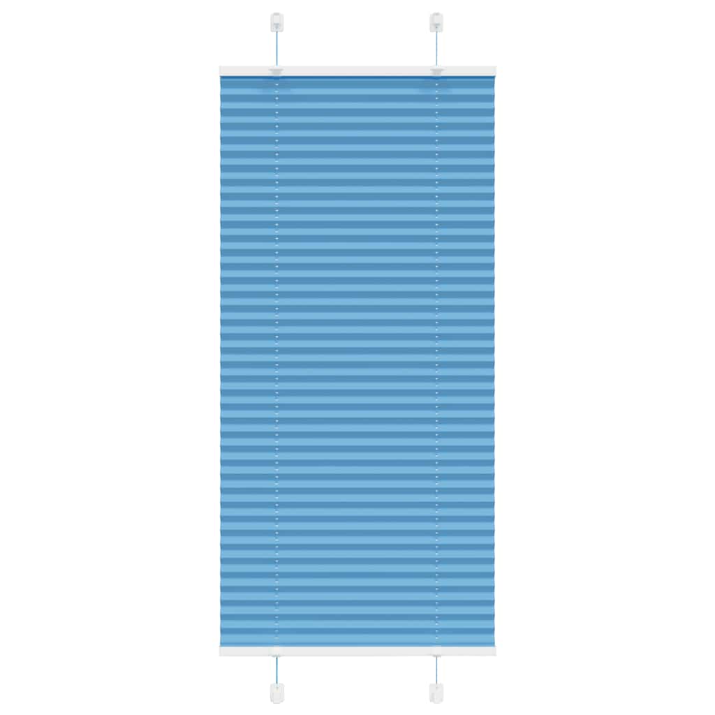 Vidaxl plissé rolgordijn 55x100 cm stofbreedte 54,4 cm polyester blauw