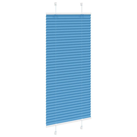 Vidaxl plissé rolgordijn 55x100 cm stofbreedte 54,4 cm polyester blauw