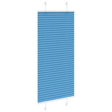 Vidaxl plissé rolgordijn 65x100 cm stofbreedte 64,4 cm polyester blauw
