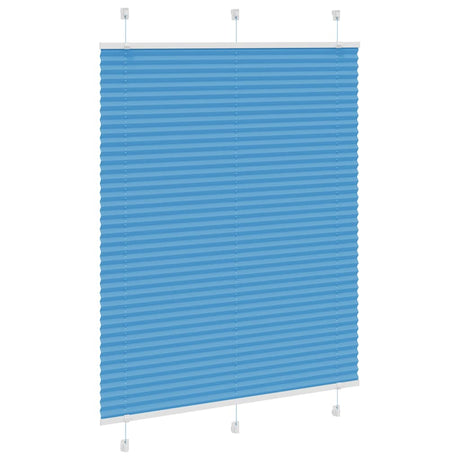Vidaxl plissé rolgordijn 105x150cm stofbreedte 104,4cm polyester blauw