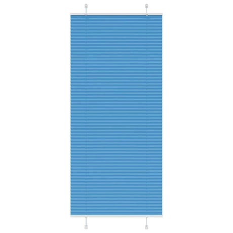 Vidaxl plissé rolgordijn 90x200 cm stofbreedte 89,4 cm polyester blauw
