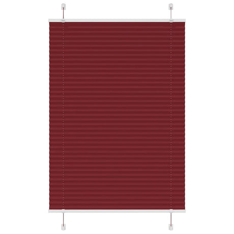Vidaxl plissé rolgordijn 95x100 cm stofbreedte 94,4 cm bordeauxrood