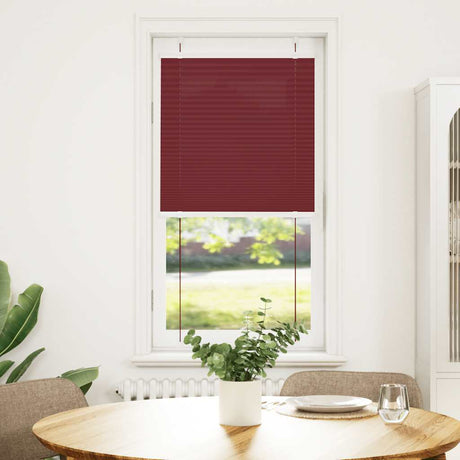 Vidaxl plissé rolgordijn 65x150 cm stofbreedte 64,4 cm bordeauxrood