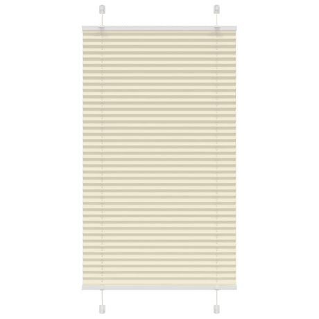 Vidaxl plissé rolgordijn 70x100 cm stofbreedte 69,4 cm polyester crème