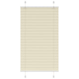Vidaxl plissé rolgordijn 75x100 cm stofbreedte 74,4 cm polyester crème