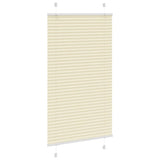 Vidaxl plissé rolgordijn 75x100 cm stofbreedte 74,4 cm polyester crème