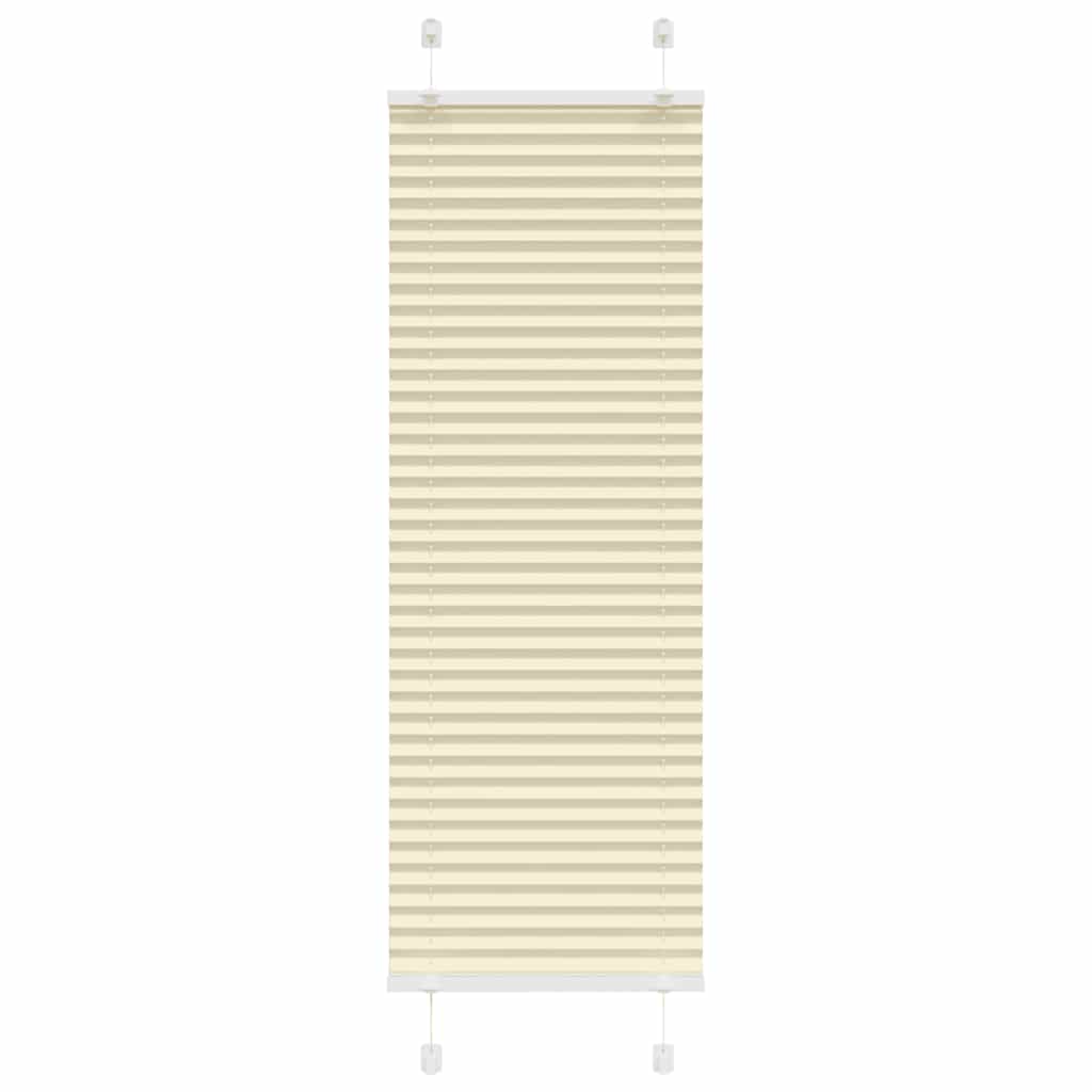 Vidaxl plissé rolgordijn 45x150 cm stofbreedte 44,4 cm polyester crème
