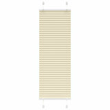 Vidaxl plissé rolgordijn 45x150 cm stofbreedte 44,4 cm polyester crème