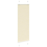 Vidaxl plissé rolgordijn 45x150 cm stofbreedte 44,4 cm polyester crème