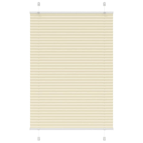 Vidaxl plissé rolgordijn 85x150 cm stofbreedte 84,4 cm polyester crème