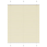 Vidaxl plissé rolgordijn 105x150cm stofbreedte 104,4cm polyester crème