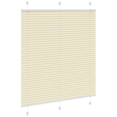 Vidaxl plissé rolgordijn 120x150cm stofbreedte 119,4cm polyester crème