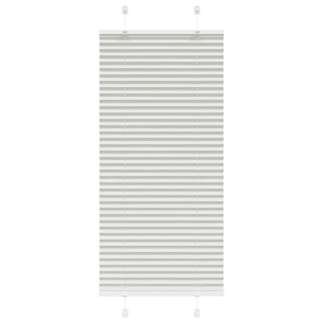 Vidaxl plissé rolgordijn 55x100 cm stofbreedte 54,4 cm lichtgrijs