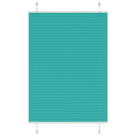 Vidaxl plissé rolgordijn 85x100 cm stofbreedte 84,4 cm petrol groen