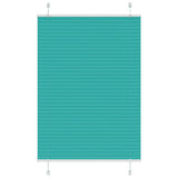 Vidaxl plissé rolgordijn 100x100 cm stofbreedte 99,4cm petrol groen