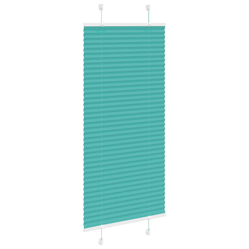 Vidaxl plissé rolgordijn 60x150 cm stofbreedte 59,4 cm petrol groen