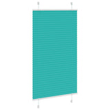 Vidaxl plissé rolgordijn 75x150 cm stofbreedte 74,4 cm petrol groen